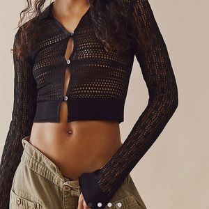 Black Free People Cardigan
